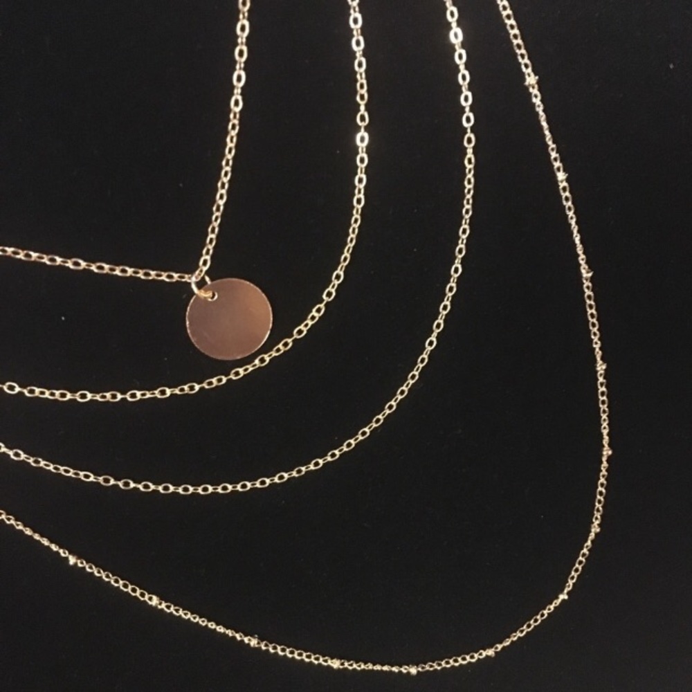 Beautiful layered bohemian necklace - Picture 4 of 5